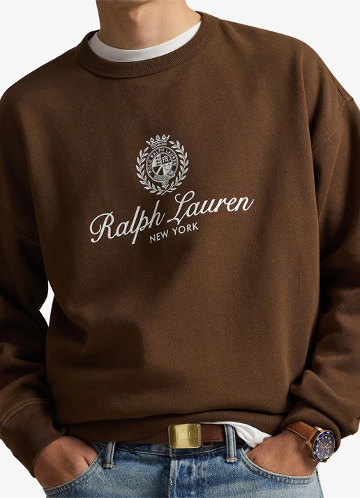 Ralph Lauren Sweater met logoprint - detail 4 branch brown-3s7t