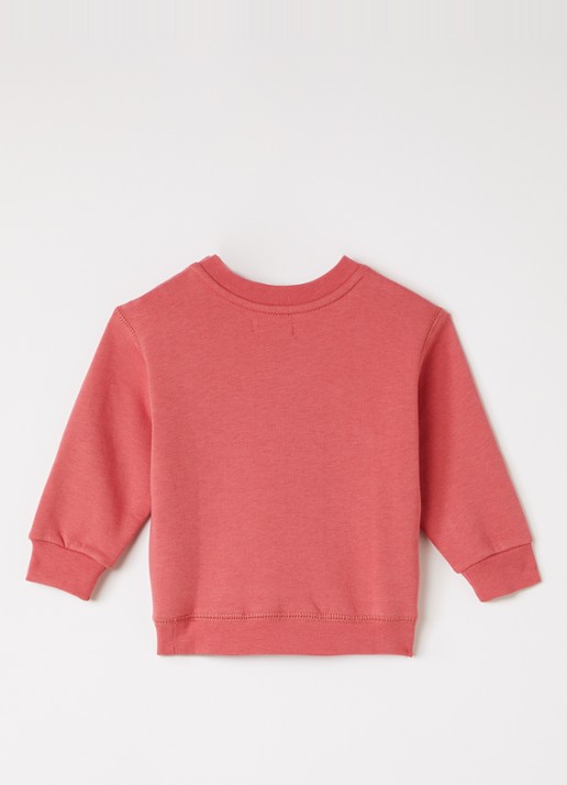 Ralph Lauren Sweater met logoprint - voorkant 2 koraalrood