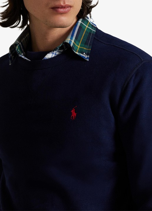 Ralph Lauren Sweater met ronde hals en logoborduring - detail 5 cruise navy