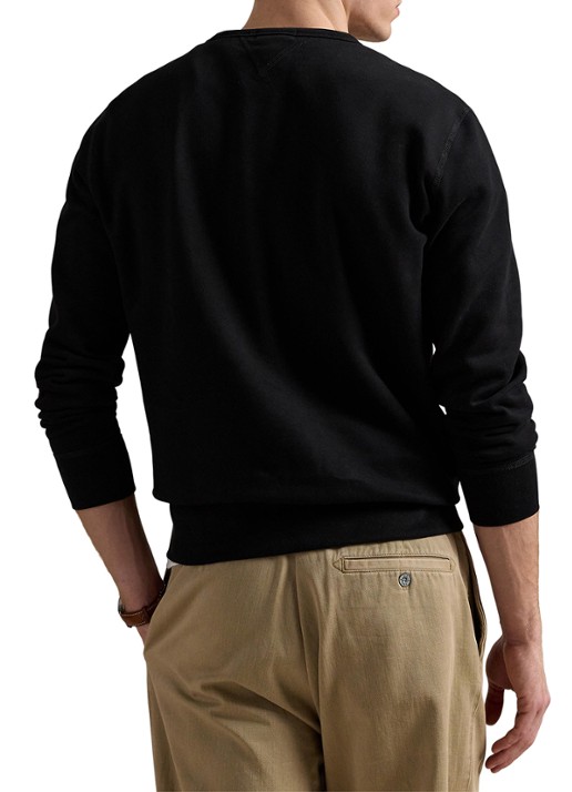Ralph Lauren Sweater met ronde hals en logoborduring - achterkant 3 polo black