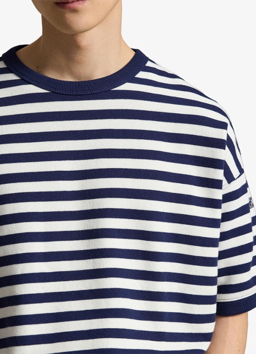 Ralph Lauren Sweater met streepprint - detail 3 newport navy/white / donkerblauw