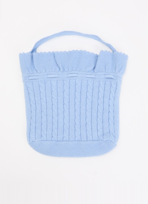 Ralph Lauren Sweater mini tas met logo - achterkant 3 blauw