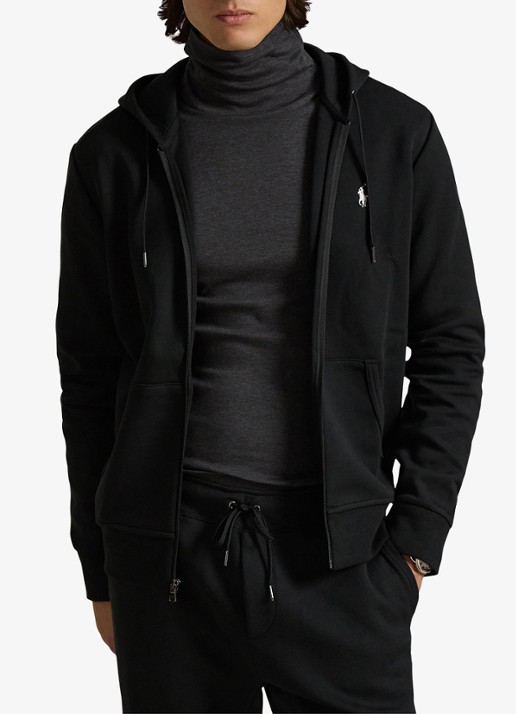 Ralph Lauren Sweatvest met capuchon en logoborduring