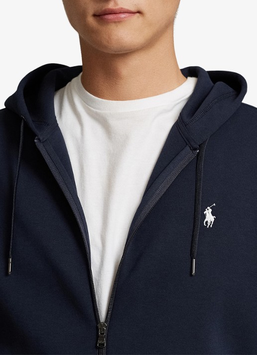 Ralph Lauren Sweatvest met capuchon en logoborduring  - detail 3 aviator navy