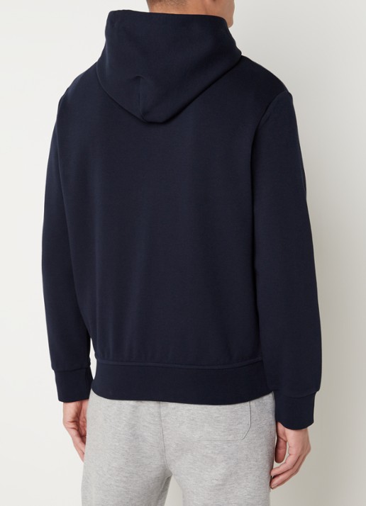 Ralph Lauren Sweatvest met capuchon en logoborduring  - achterkant 2 aviator navy