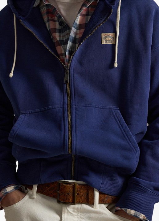 Ralph Lauren Sweatvest met capuchon en steekzakken - detail 5 dark cobalt-2x28