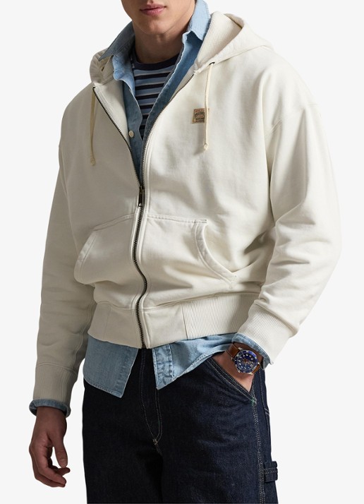 Ralph Lauren Sweatvest met capuchon en steekzakken