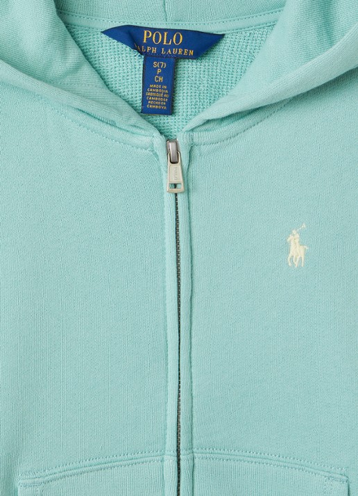 Ralph Lauren Sweatvest met logo - detail 3 turquoise