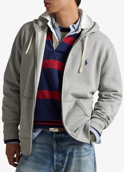 Ralph Lauren Sweatvest met logoborduring en capuchon