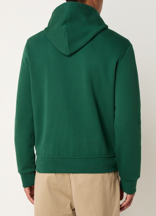 Ralph Lauren Sweatvest met steekzakken en logoborduring - achterkant 3 vintage pine / donkergroen