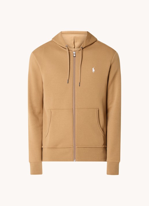 Ralph Lauren Sweatvest met steekzakken en logoborduring - voorkant 4 new bronze / camel
