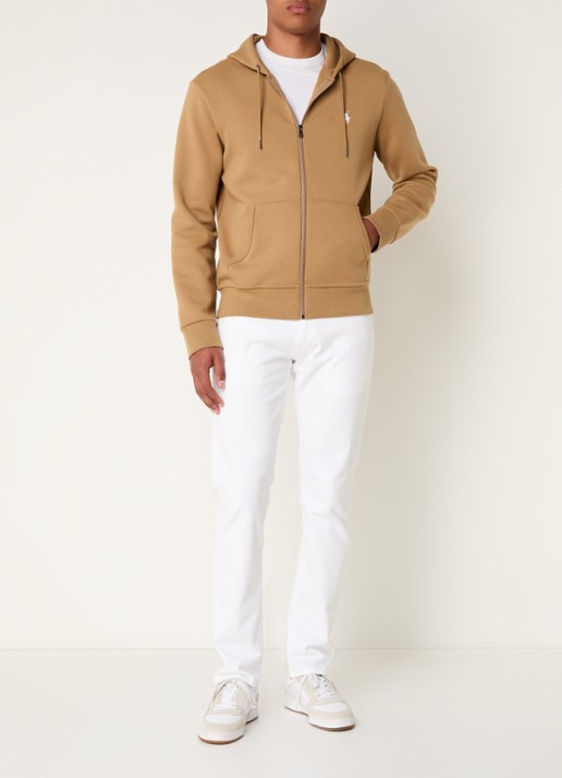 Ralph Lauren Sweatvest met steekzakken en logoborduring - voorkant 5 new bronze / camel