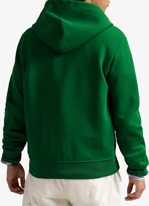 Ralph Lauren Sweatvest met steekzakken en logoborduring - achterkant tennis green / donkergroen