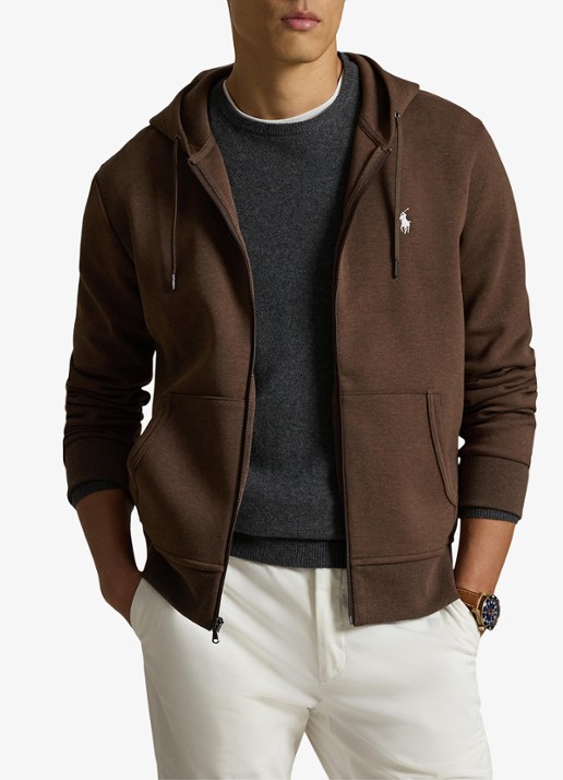 Ralph Lauren Sweatvest met steekzakken en logoborduring