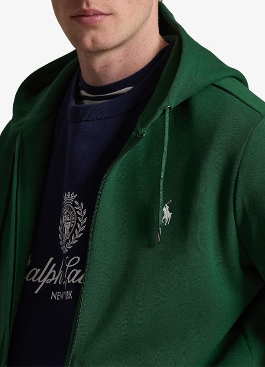 Ralph Lauren Sweatvest met steekzakken en logoborduring - detail 5 new forest
