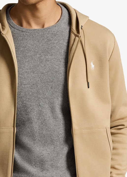Ralph Lauren Sweatvest met steekzakken en logoborduring - detail 6 vintage khaki / khaki