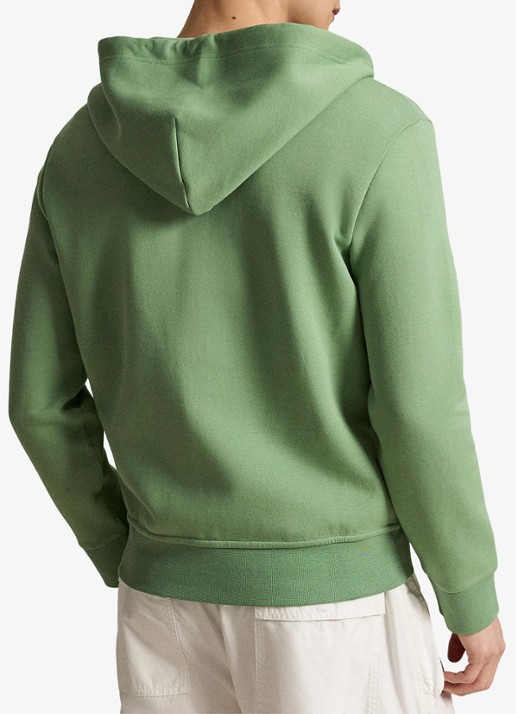 Ralph Lauren Sweatvest met steekzakken en logoborduring - achterkant 5 outback green / groen