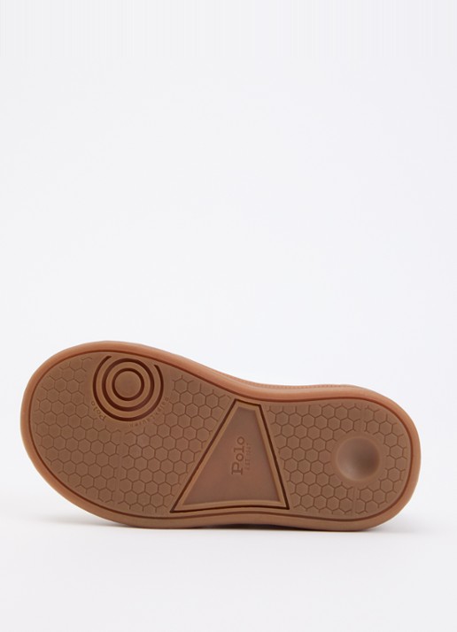 Ralph Lauren T-Hollis sneaker met logo  - detail wit