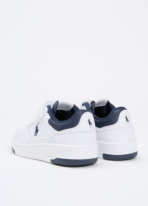 Ralph Lauren T-Masters Court sneaker met logo - achterkant wit