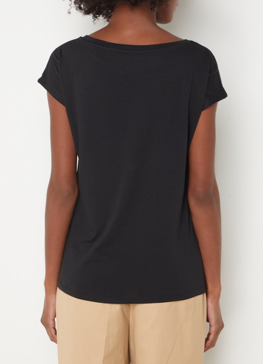 Ralph Lauren T-shirt met abstract dessin - achterkant 3 polo black / zwart