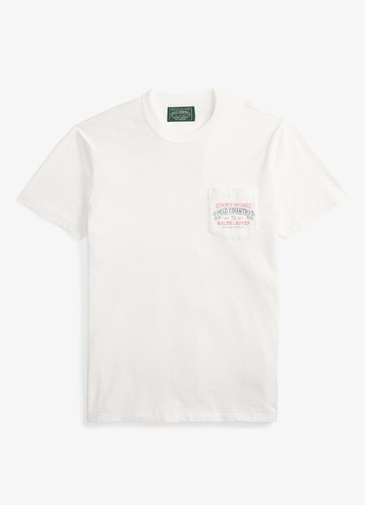 Ralph Lauren T-shirt met front- en backprint - voorkant 4 white / wit