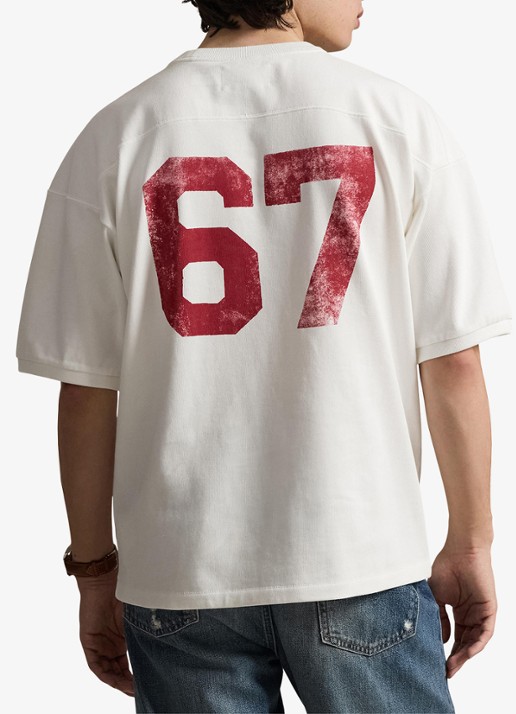 Ralph Lauren T-shirt met front- en backprint - achterkant 5 ceramic white / wit