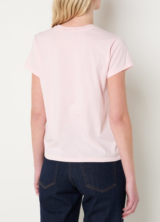 Ralph Lauren T-shirt met logo - achterkant roze