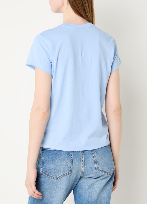 Ralph Lauren T-shirt met logo - achterkant lichtblauw