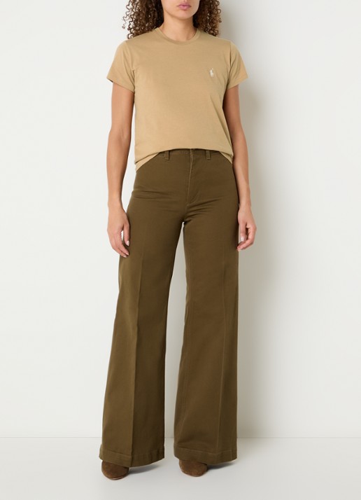 Ralph Lauren T-shirt met logo - voorkant 3 camel