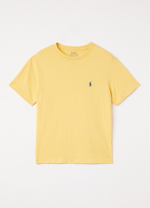 Ralph Lauren T-shirt met logo - voorkant geel