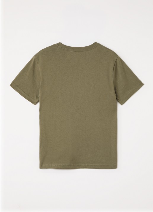 Ralph Lauren T-shirt met logo - voorkant 2 olijfgroen