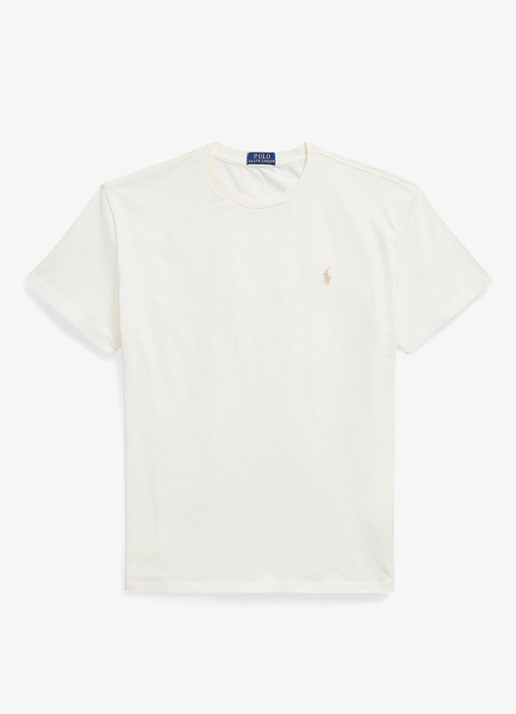 Ralph Lauren T-shirt met logo - voorkant 2 clubhouse cream / crème