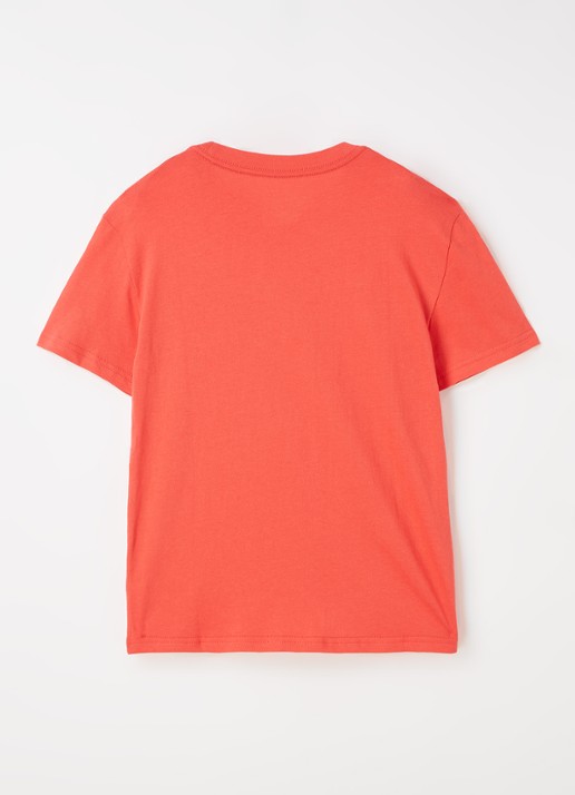 Ralph Lauren T-shirt met logoborduring - voorkant 2 steenrood