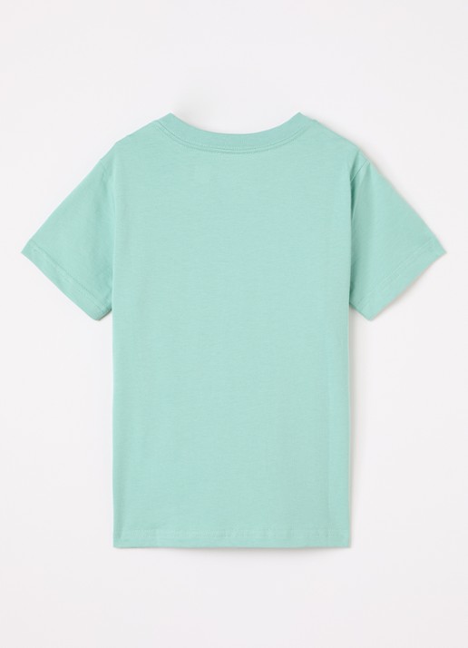 Ralph Lauren T-shirt met logoborduring - voorkant 2 lichtgroen