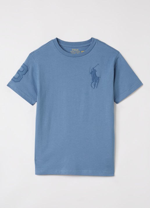 Ralph Lauren T-shirt met logoborduring - voorkant jeans