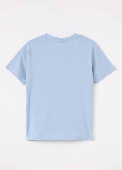 Ralph Lauren T-shirt met logoborduring - voorkant 2 lichtblauw