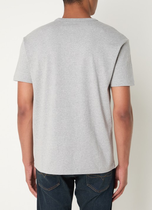 Ralph Lauren T-shirt met logoborduring  - achterkant andover heather / grijs