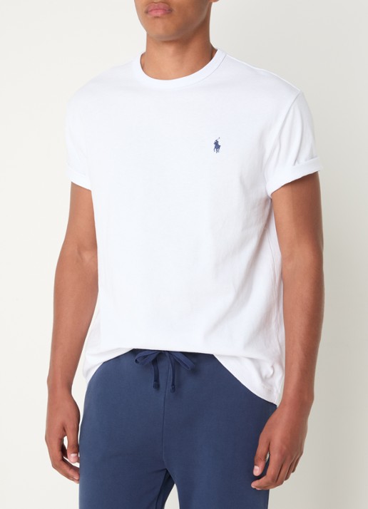 Ralph Lauren T-shirt met logoborduring  - detail 4 white / wit