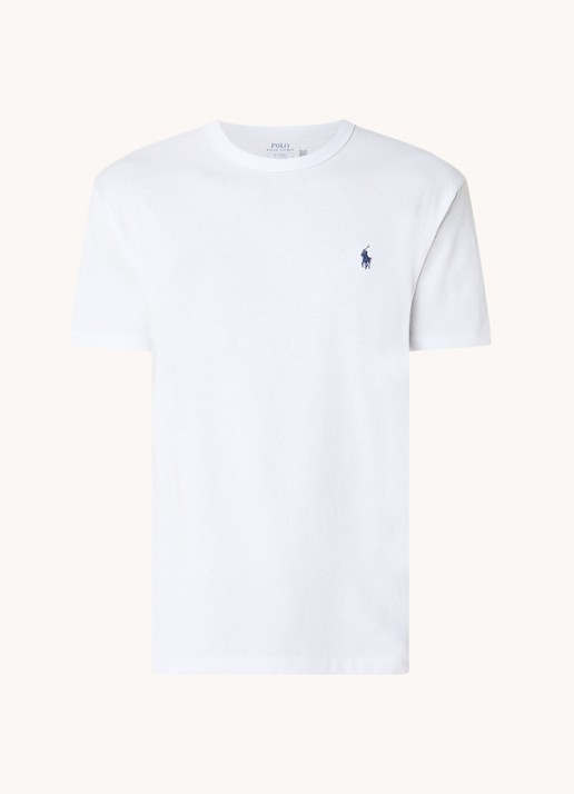 Ralph Lauren T-shirt met logoborduring  - voorkant 2 white / wit