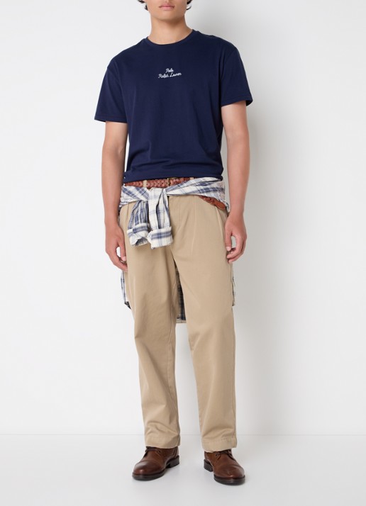 Ralph Lauren T-shirt met logoborduring - voorkant 2 cruise navy / donkerblauw