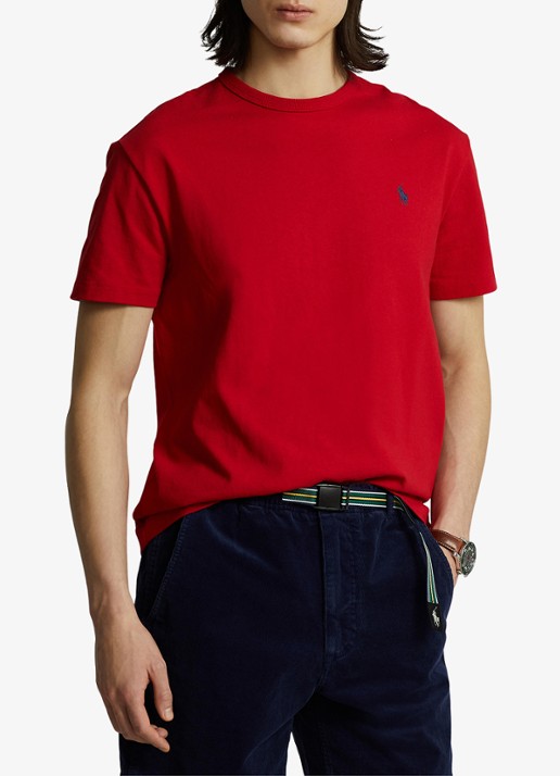 Ralph Lauren T-shirt met logoborduring  - detail rl 2000 red / rood
