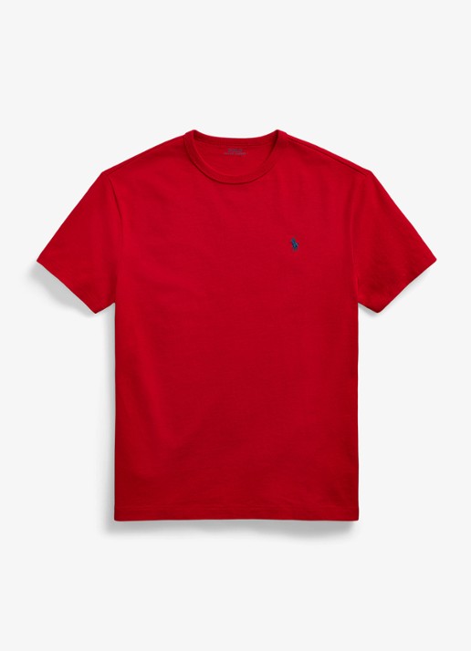 Ralph Lauren T-shirt met logoborduring  - voorkant 4 rl 2000 red / rood