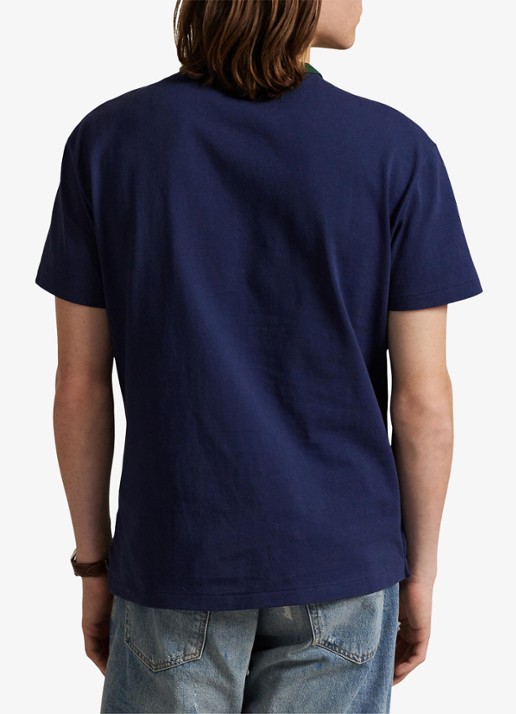 Ralph Lauren T-shirt met logoborduring - achterkant 5 newport navy / donkerblauw