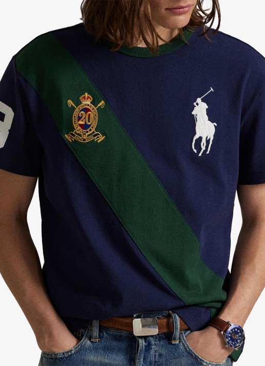 Ralph Lauren T-shirt met logoborduring - detail 4 newport navy / donkerblauw