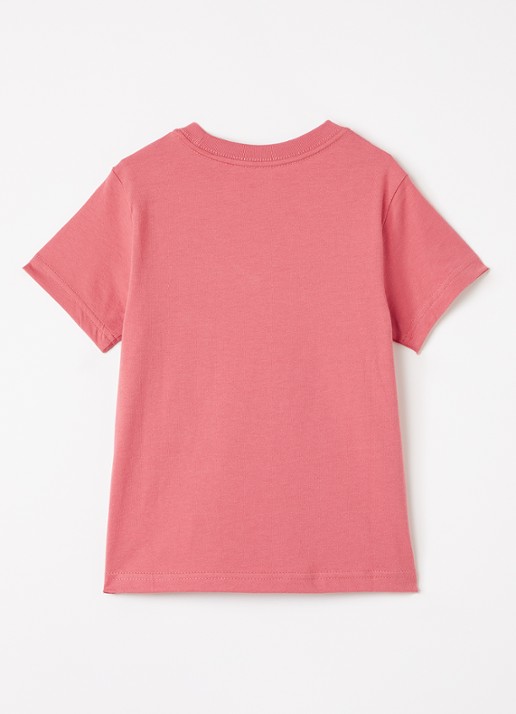 Ralph Lauren T-shirt met logoprint  - voorkant 2 koraalrood