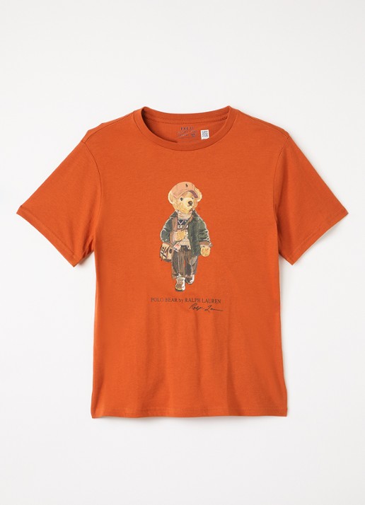 Ralph Lauren T-shirt met logoprint - voorkant 3 orange