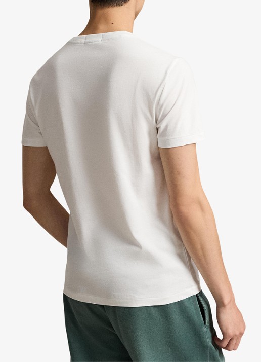 Ralph Lauren T-shirt met logoprint - achterkant white / wit