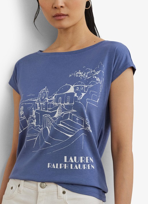 Ralph Lauren T-shirt met print - detail 5 blauw