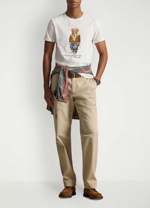 Ralph Lauren T-shirt met print - voorkant 2 nevis hudsn valley / wit