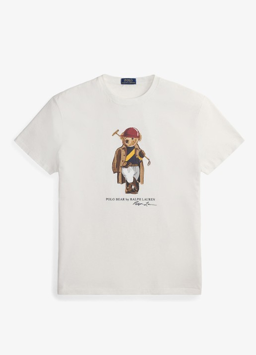 Ralph Lauren T-shirt met print - voorkant 3 white society / wit